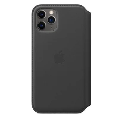 Case Iphone 11 Pro Max Leather Folio - Black